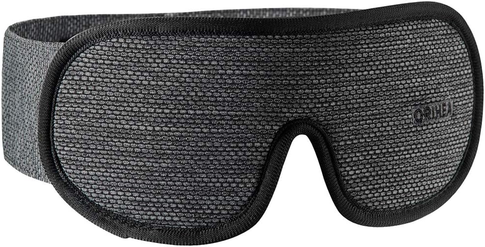 OriHea 100% Light Blocking Sleep Mask for Women & Men, Larger and Deeper 3D Contoured Eye Mask for Sleeping, Breathable and Super Soft Eye Cover, Ideal for Travel, Shift Work, Naps Black