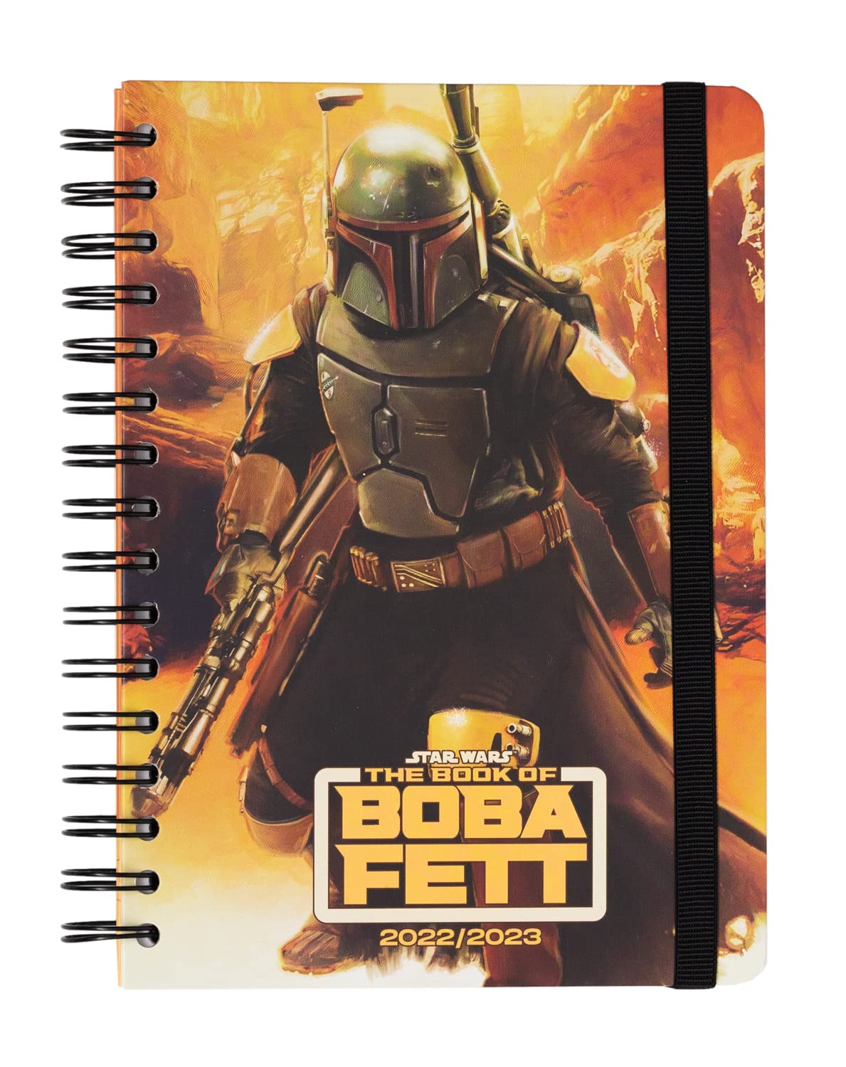 Grupo Erik: Official The Book Of Boba Fett Diary 2022-2023 | Back To School 12 Months Academic Diary 2022-2023 Week To View A5 | August 2022 - July 2023 | Mid Year Diary 2022-2023 With Stickers