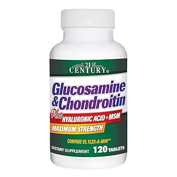 21st Century Glucosamine and Chondroitin Plus Tablets, 120 Count