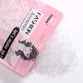 Youxuan 1000-Pack Elastic Hair Ties Non-slip Rubber Hair Bands for Girls, Clear