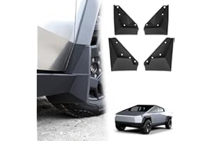 ELECFRESH Mud Flaps for 2024 Tesla Cybertruck Accessories, Wheel Tire Mud Glaps Splash Guards for Cybertruck Accessories Front and Rear Set No-Drill