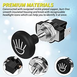 Joinfworld Golf Cart Headlight Switch Push Pull