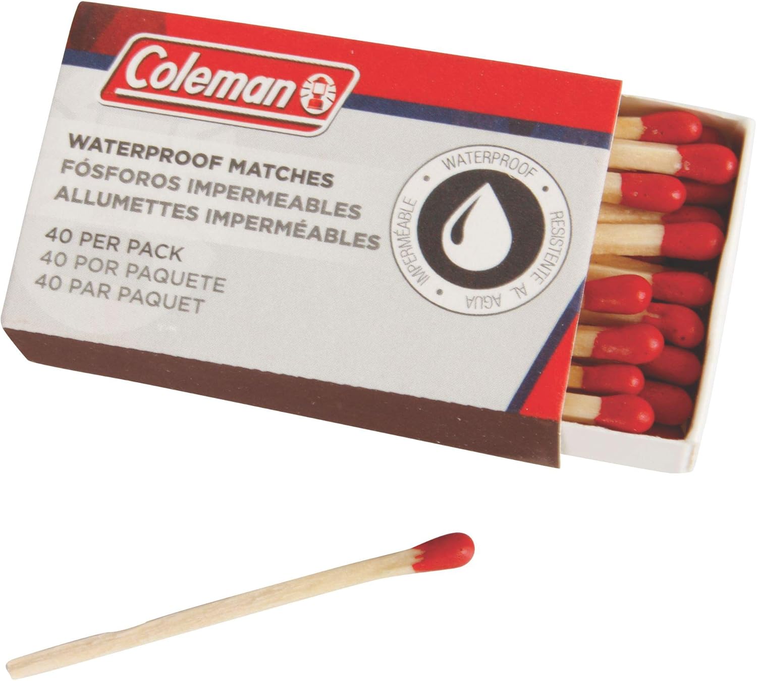 Amazon.com : Coleman Waterproof Matches (4 Pack) : Sports & Outdoors