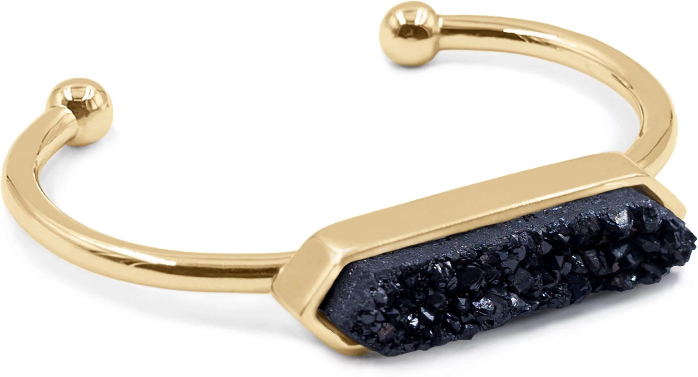 Kinsley Armelle Bangle Collection - Raven Quartz Bracelet
