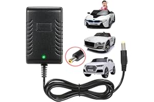 LAZORA 6V Charger for Kids Ride On Car Toys 6Volt Battery Charger Best Choice Products Wrangler SUV ATV Kid Trax Dynacraft Toy Car v 6Universal Charger Kids Electric Battery Power Supplies