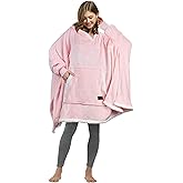 Catalonia Oversized Hoodie Sweatshirt Poncho, Casual Hoodie Cape, Batwing Coat Pullover Blanket, Comfortable, Roomy | Gift for Adults Women