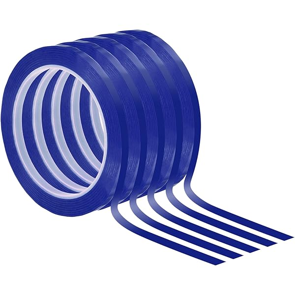 WSPER Chart Tape 6mm 1/4 Whiteboard Tape SelfAdhesive Vinyl Tape for