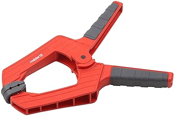 Meister Federzwinge - 100 mm Spannweite - Bewegliche Spannbacken - Sicheres & einhändiges Fixieren von Werkstücken / Profi-Le