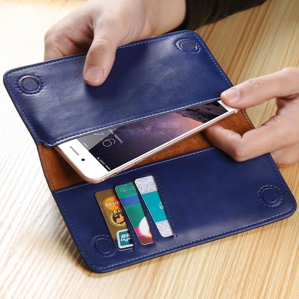 Bosun£¨TM) FlOVEME Genuine Leather Universal Case Cover For Samsung Galaxy A5 A7 J5 J7 On5 S5 S6 S7 Edge Prime GRAND For iphone 6 7 S Plus