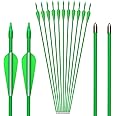 GPP 28-inches Fiberglass Archery Target Arrows - Practice Arrow or Youth Arrow for Recurve Bow