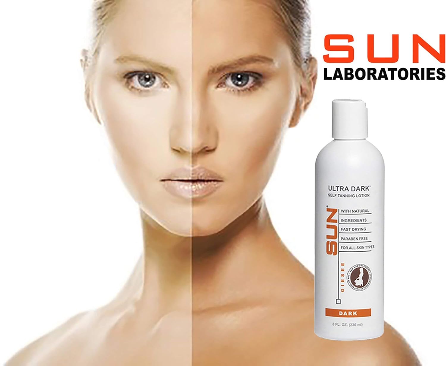 Sun Laboratories Self Tanning Lotion Ultra Dark Instant Tint, Dark, 8 ounces : Self Tanning Products : Beauty