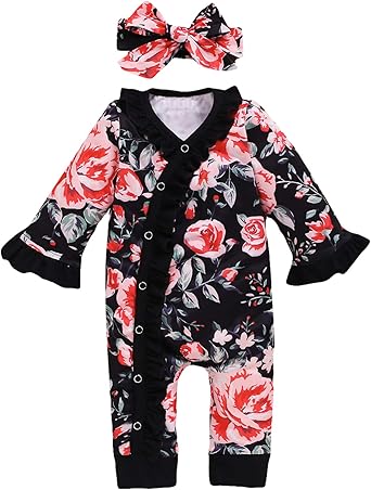 floral long sleeve jumpsuit