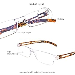 LifeArt Blue Light Blocking Reading Glasses, 2 or