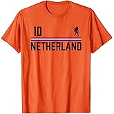 Netherlands Soccer Jersey, Oranje Football Holland T-Shirt