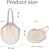 NUDFSY 2Pcs String Bag Net Bags Reusable Mesh Produce Bags Grocery Shopping view 4
