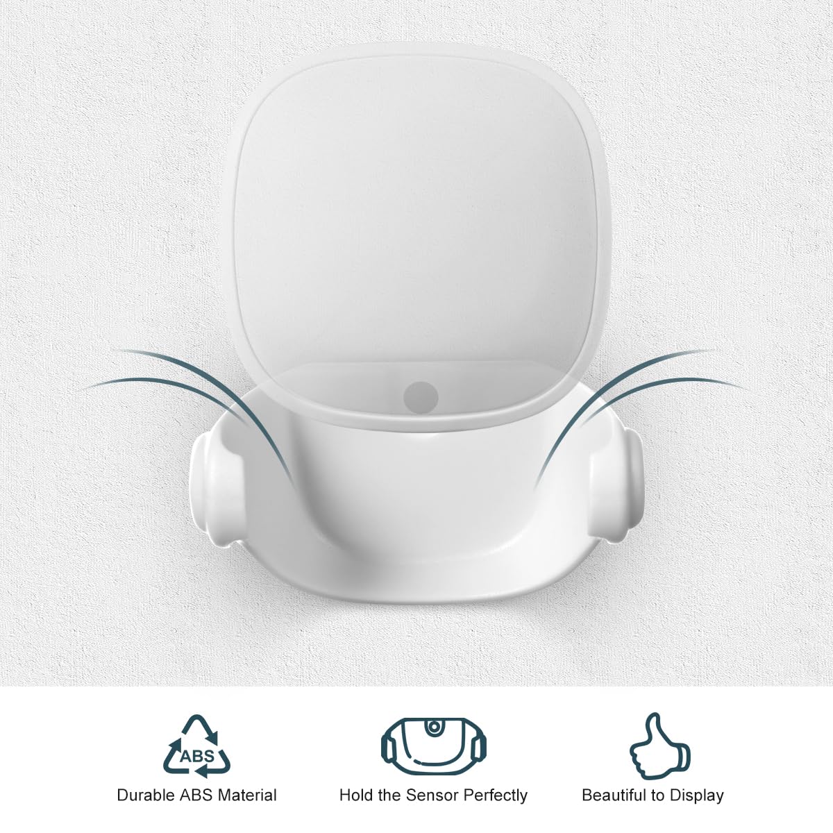 Lenink Wall Mount Compatible with Ecobee Smart Sensor, 2 Pack Smart Sensor Wall Holder Replacement Intelligent Robot Model, Not Suitable for 2nd Generation (White)
