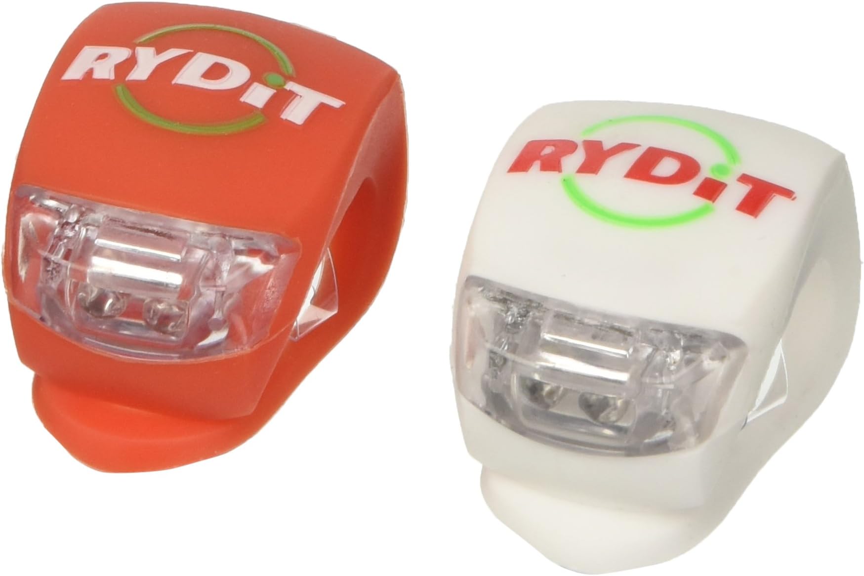 Bike Lights, Rydit- LED Bicycle Lights Front and Back [Set of 2] - Fits all sized Handlebars [Installs in Seconds] - White/Red