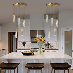 LMQNINE Kitchen Light Fixtures Ceiling Dimmable LED