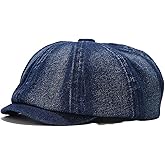 Zegoo Denim Cotton Newsboy Hat Boy Beret Flat Cap