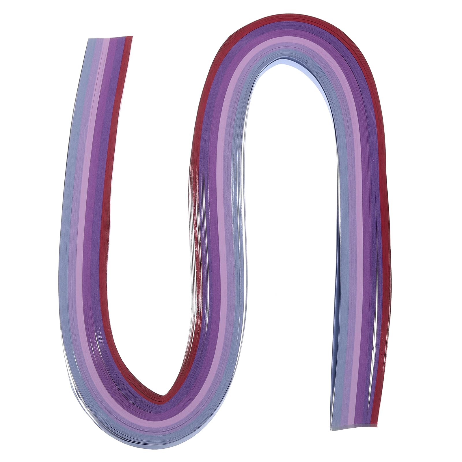 PATIKIL 120pcs Quilling Strips Paper 3/16"(5mm) 21" Origami Paper Quilling Strip for Art DIY Hand Craft Christmas, Purple