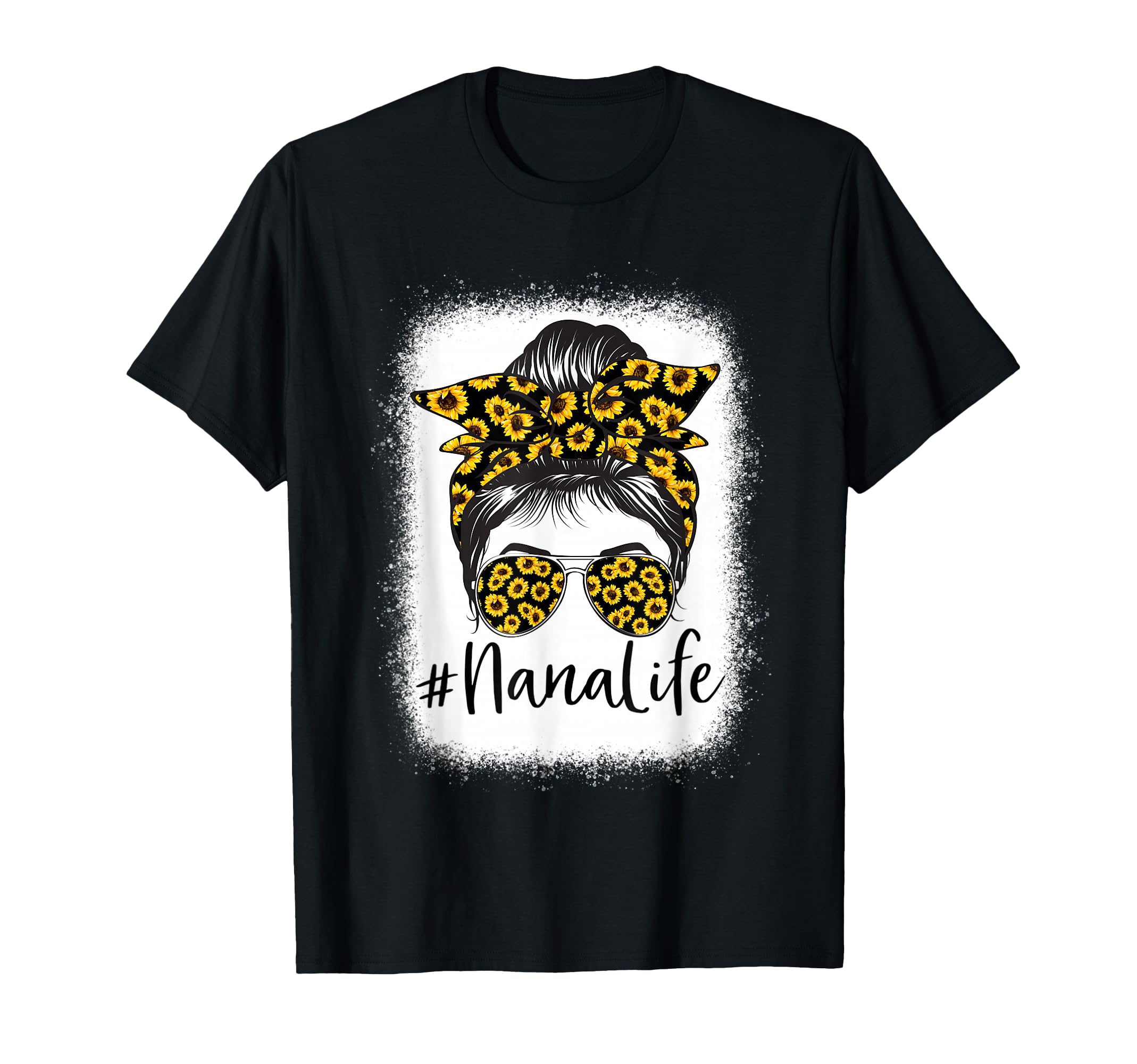 Photo 1 of * LIGHT GRAY**
Bleached Sunflower Nana Life Tees for Mother's Day T-Shirt