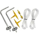 ZIBOO JL3MN Manometer Probe Kit, Compatible with Klein Tools ET180 Digital Manometer