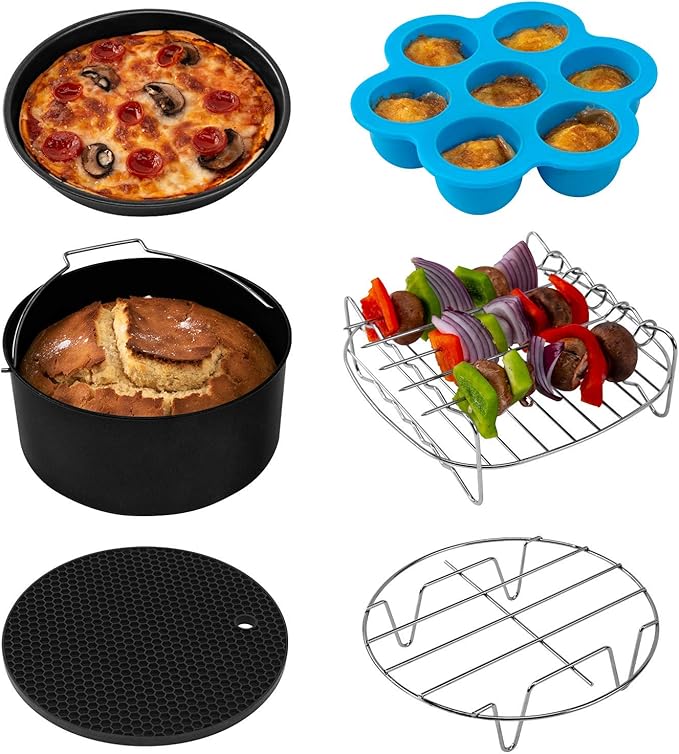 COSORI Air Fryer Accessories Set, Fit All of Brands 5.5L, 6 Pack