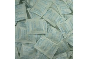 AQUAPAPA Desiccant Packs 100 Packets 2 Gram Premium Silica Gel Moisture Absorber for Storage Food Contact Safes
