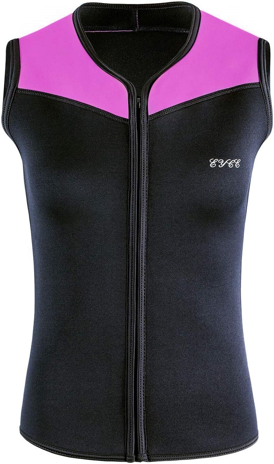 EYCE Womens Wetsuits Top Premium Neoprene 3mm Zipper Diving Sailing Snorkeling Kayaking Vest