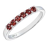 .925 Sterling Silver 1/3 Cttw Lab Grown Red Ruby