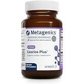 Metagenics Licorice Plus 300 mg Licorice Root with Ashwagandha, 60 Tablets | Ashwagandha and Licorice Root Extract, with Rehmannia and Chinese Yam, Supports Healthy Cortisol Metabolism, Vegetarian