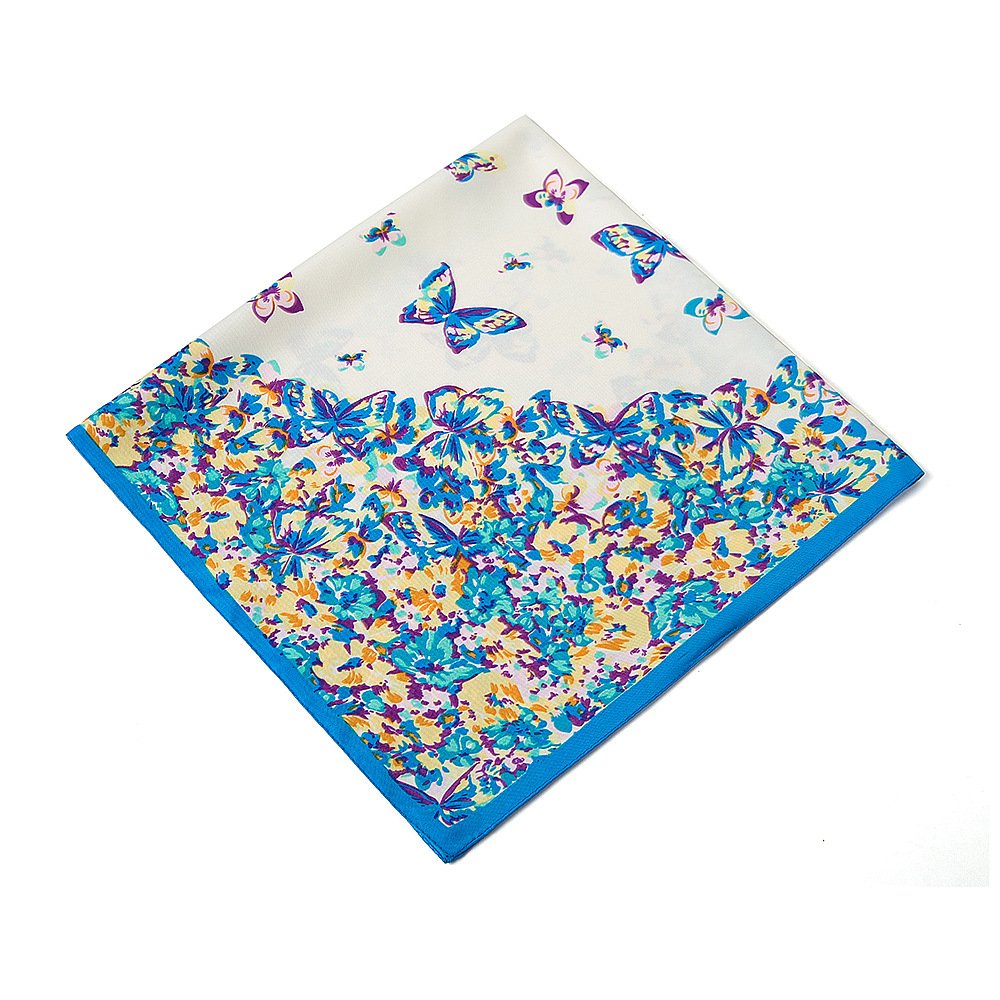 23.6" x 23.6" Silk Feeling Formal Square Neck Scarf Head Hair Wraps for Women Girls Ladies 23.6" x 23.6" Silk Feeling Formal Square Neck Scarf Head Hair Wraps for Women Girls Ladies