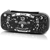 WtallasiSei Skull Pencil Case Zip Pencil Box Multi Pouch Holder Desk Organizer For Boys Girls School Office