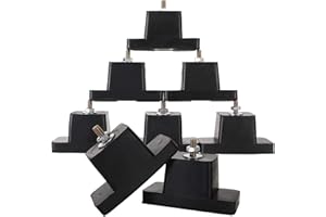 LANIAKEA 8 Pack Anti-Vibration Air Conditioner Mounting Bracket Shock-Proof Pads Supports Up to 1000 lbs/4 PCS, Heavy Duty Shock-Proof Pads Mounts