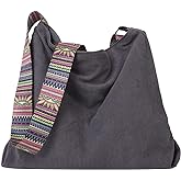 JARKJARD Women Corduroy Tote Bag Large Shoulder Hobo Bag for Women Boho Casual Handbag Purse