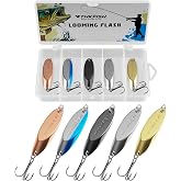 THKFISH Fishing Lures Trout Lures Fishing Spoons Lures for Trout Pike Bass Crappie Walleye 1/8oz 1/5oz 1/4oz 3/8oz 1/2oz 3/4oz 5pcs