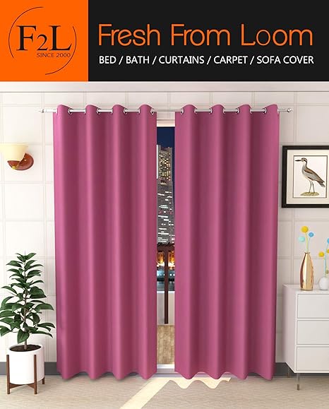 Buy Fresh From Loom 100 Blackout Opaque Faux Silk 5 Ft Window