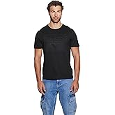 Guess Mens Short Sleeve Embossed Guess Tee
