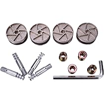 ruページ Replacement Heavy Duty Cam Wheel Locks Compatible with IKEA
