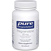 Pure Encapsulations Pregnenolone - 30 mg - Hormone Support - Memory Support & Brain Supplement - Gluten Free & Vegan - 180 Capsules