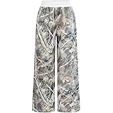 SOLY HUX Girl's Y2k Camo Sweatpants Elastic Waist Wide Leg Baggy Pants with Pockets Streetwear