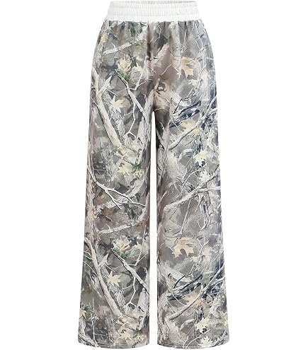 Amazon.com: SOLY HUX Girl's Camo Wide Leg Pants Drawstring Waist