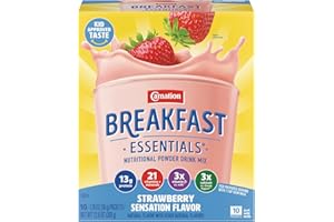 Carnation Breakfast Essentials Complete Nutritional Drink Strawberry 1.26 oz. Packet 60 Ct
