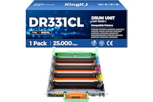 KINGKJ DR331CL Drum Unit Compatible Replacement for Brother DR-331CL Imaging Drum MFC-L8850CDW HL-L8350CDW MFC-L8600CDW HL-4150CDN MFC-9970CDW DCP-L8400 9050 9055 L8450 HL-L8250 L8650 L8850 4570CDW Printer