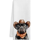 WOTYPU Cane Corso Gift Kitchen Towels, Cane Corso Gifts Dish Tea Towel for Kitchen Decor, Funny Italian Mastiff Dog Hand Towels for Bathroom Decor, Dog Mom Lovers Gifts, 16x24 Inch