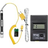 MECCANIXITY Digital Thermocouple Thermometer K Type -50 to 1300 &deg;C | Temperature Meter, with Surface Thermocouple Probe, NR-81531A