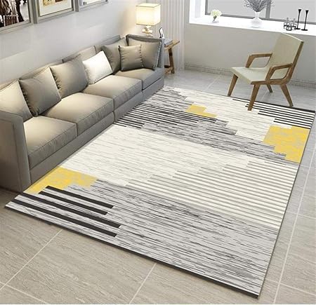 Liveinu Tappeto A Pelo Corto Scandinavia Per Salotto Soggiorno Modern Design Tappeti Per Salotto Arredamento Antiscivolo Lavabili Ornamenti 120x160cm