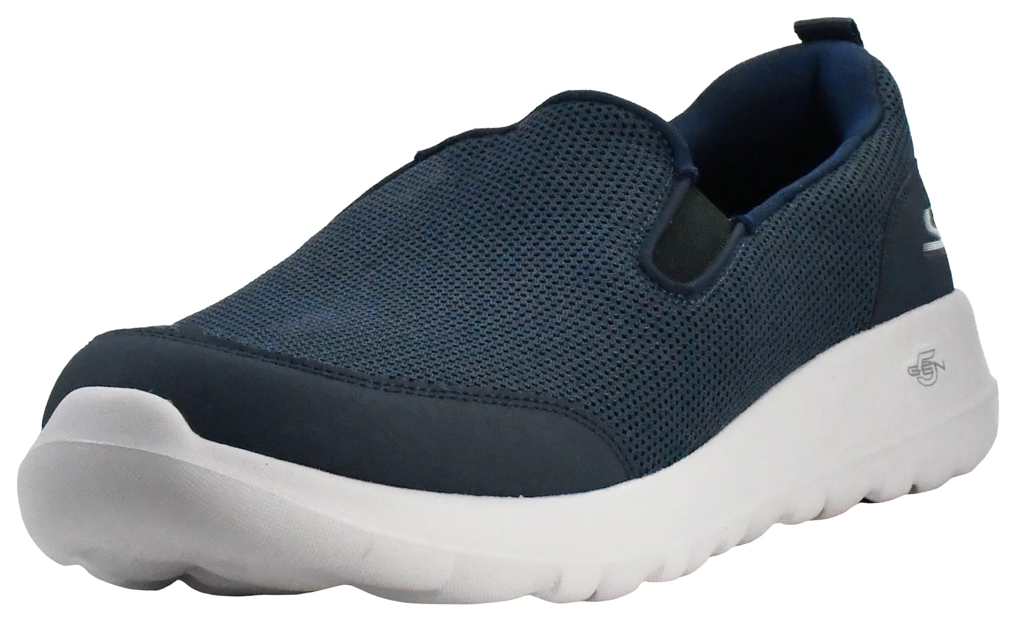 Skechers Men's Go Walk Max Clinched - Athletic Mesh Double Gore Slip on Walking Shoe, Navy, 8.5 Image