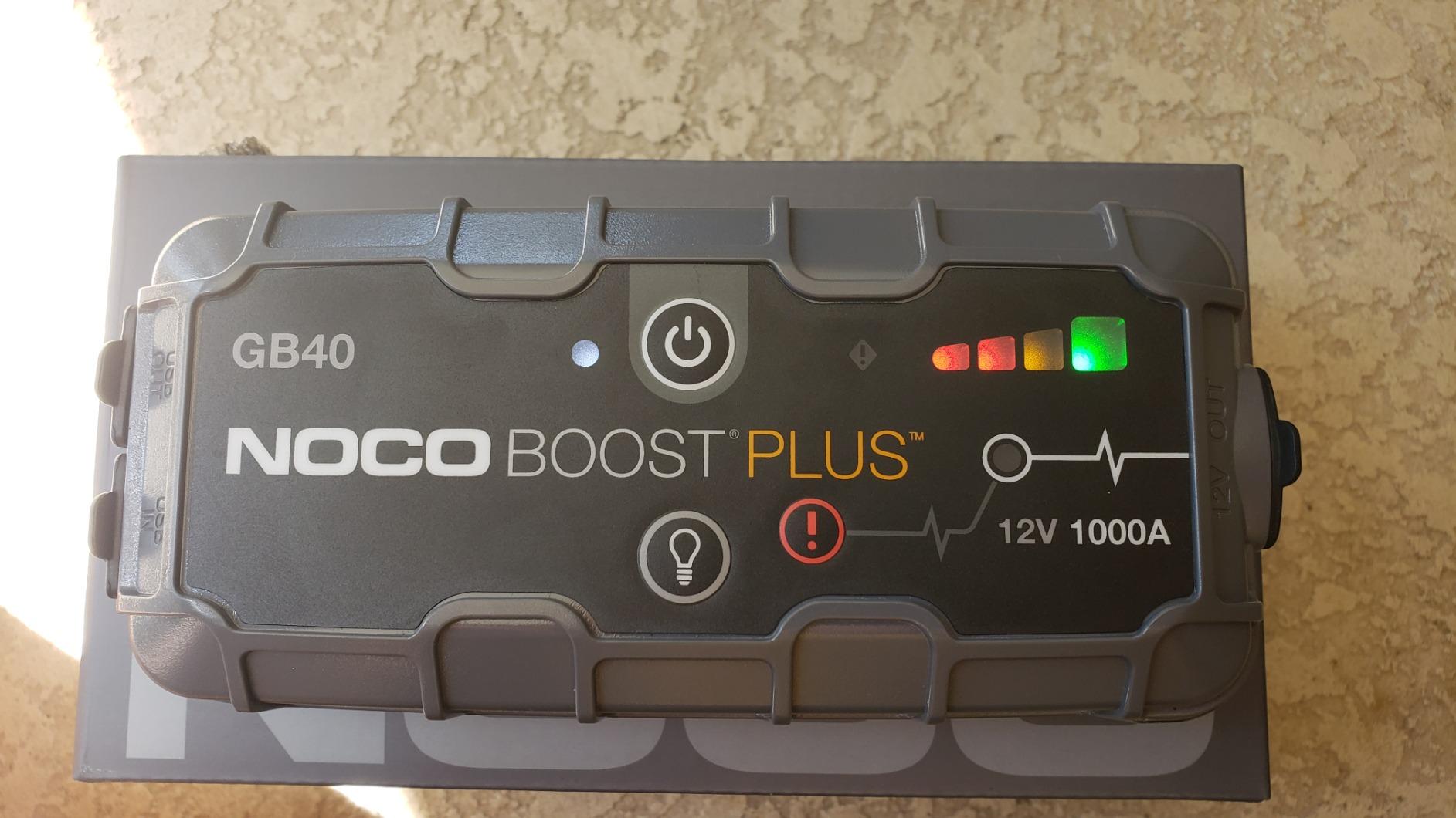 NOCO Boost GB40: 1000A UltraSafe Jump Starter – 12V Lithium Battery Booster Pack, Portable Jump Box, Power Bank & Jumper Cables - for 6.0L Gas and 3.0L Diesel Engines photo review