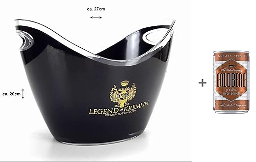Legend of Kremlin Mini Flaschenkühler Eiskühler Getränkekühler Bar in schwarz